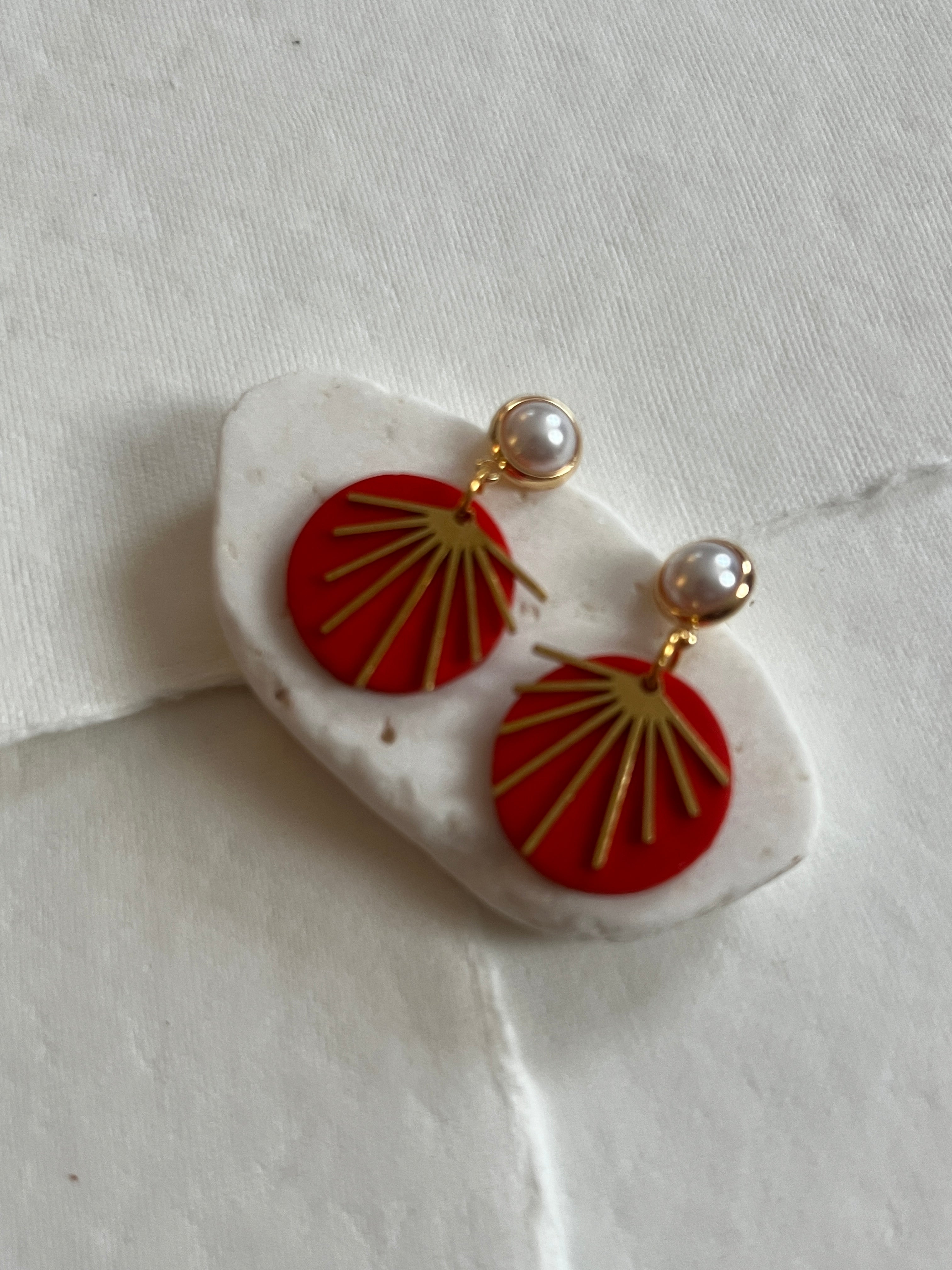 Red Starburst Dangles